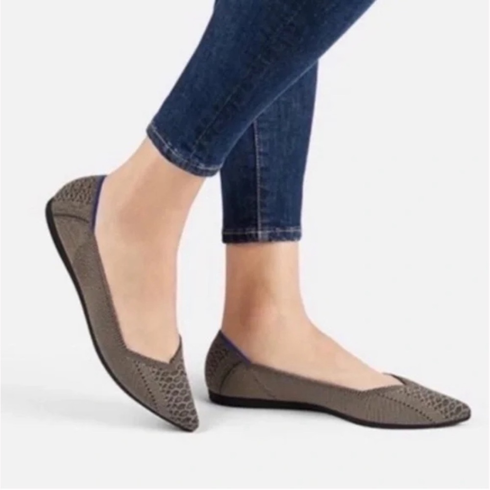 Rothy's Rare Walnut Python Point Flats - image 1